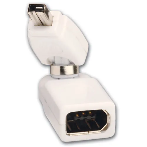 Lindy 70400 cambiador de género para cable FireWire 6-pin FireWire 4-pin Blanco