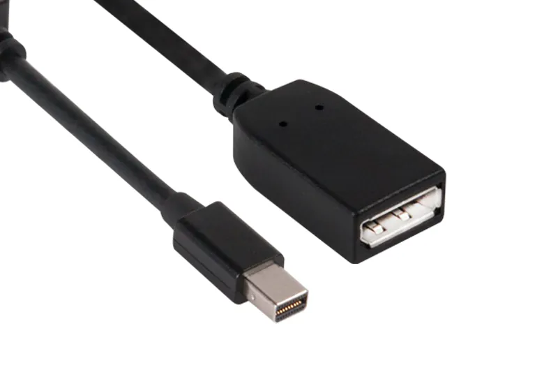 CLUB3D Mini DisplayPort to DisplayPort Adapter Cable 0,13 m Negro