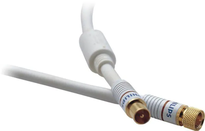 Philips SWV7132W/93 cable coaxial 1,5 m Blanco
