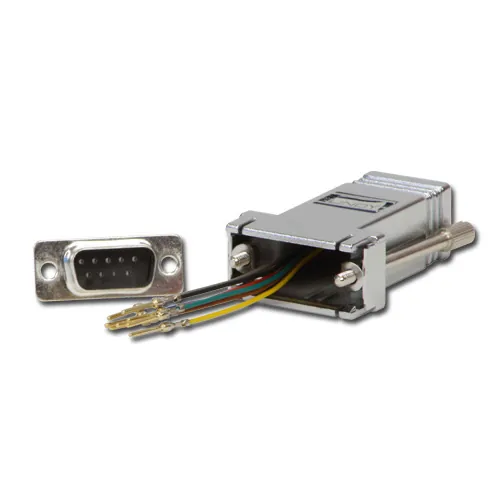 Lindy 70331 cambiador de género para cable RJ-45 9-way D Gris