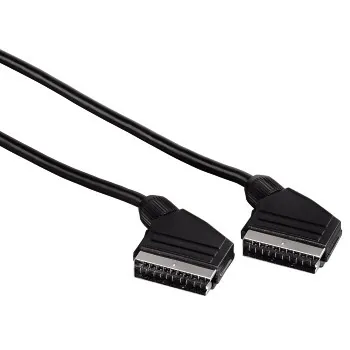 Hama 00011951 cable EUROCONECTOR 1,5 m SCART (21-pin) Negro