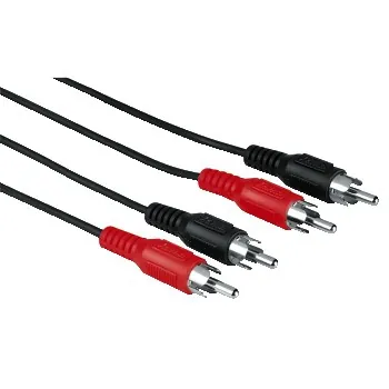 Hama 00011947 cable de audio 1,2 m 2 x RCA Negro