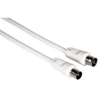Hama 00011903 cable coaxial 10 m M FM Blanco