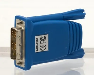 LevelOne ADE-8201 cambiador de género para cable DVI RJ-45 Azul
