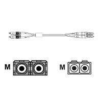 Fujitsu FC MMF 10m, DSC-DLC Cable de fibra óptica e InfiniBand SC LC