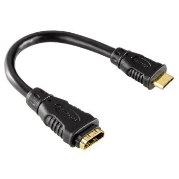 Hama 00083257 cable HDMI 0,1 m HDMI Type C (Mini) HDMI tipo A (Estándar) Negro