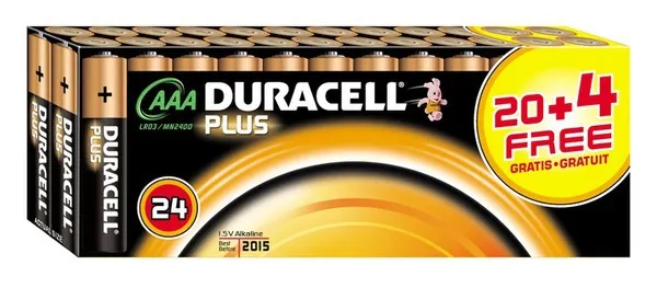 Duracell Plus Batería de un solo uso AAA Alcalino