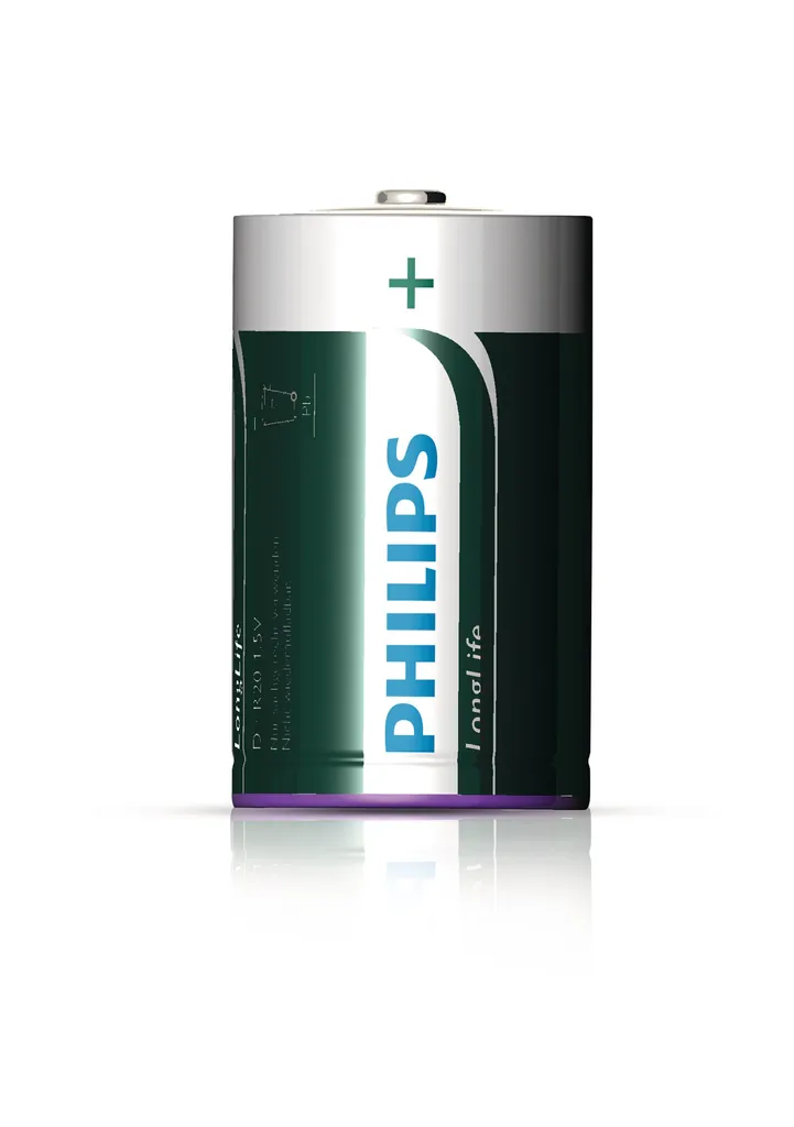Philips LongLife R20L4F/10 pila doméstica Batería de un solo uso D Zinc-carbono