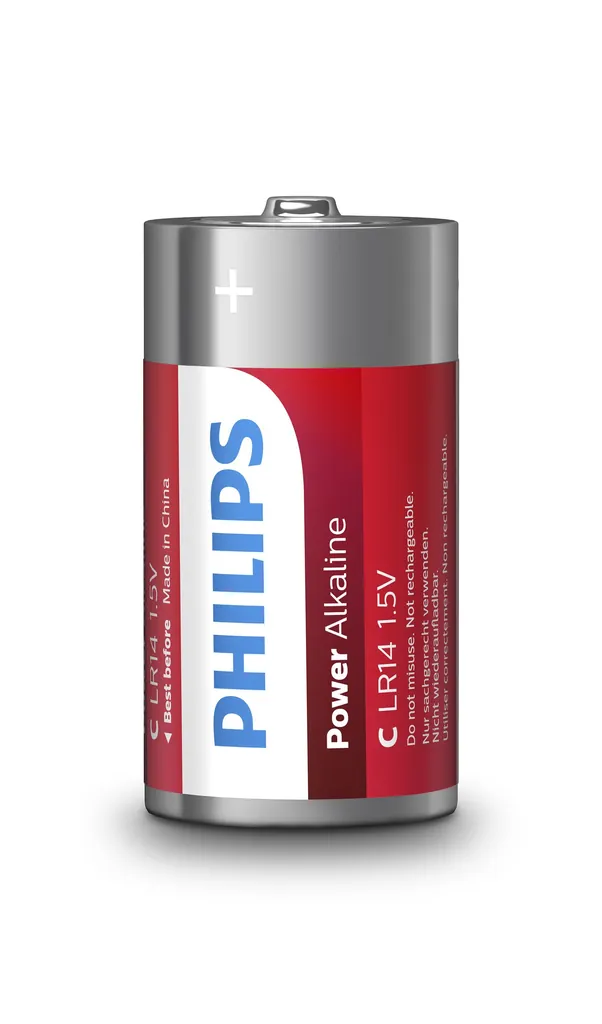 Philips Power Alkaline LR14P2B/10 pila doméstica Batería de un solo uso C Alcalino