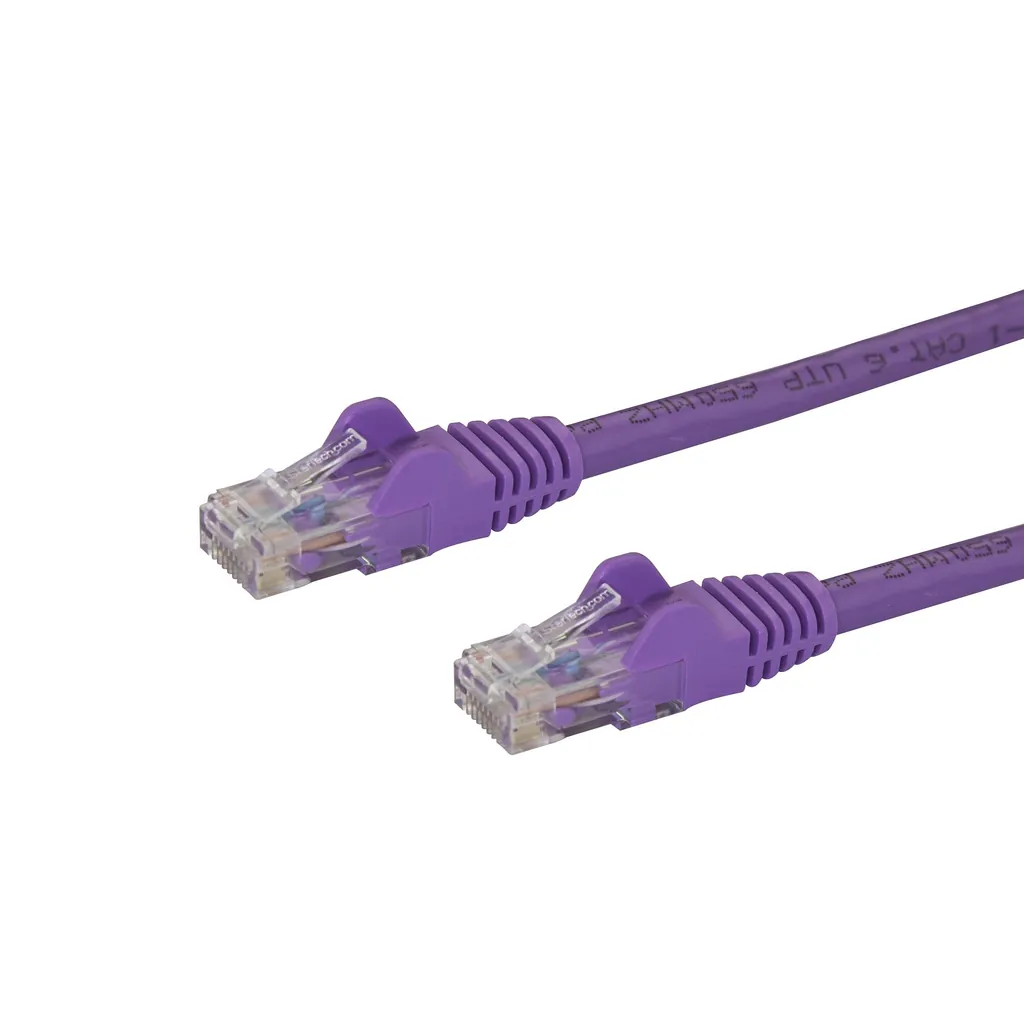 StarTech.com N6PATCH15PL cable de red Púrpura 4,57 m Cat6 U/UTP (UTP)
