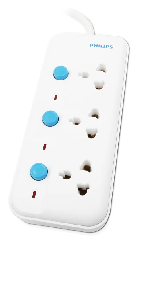 Philips SPS1320C/93 base múltiple 1,8 m 3 salidas AC Interior Blanco