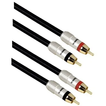 Hama 00083116 cable de audio 1,5 m 2 x RCA Negro
