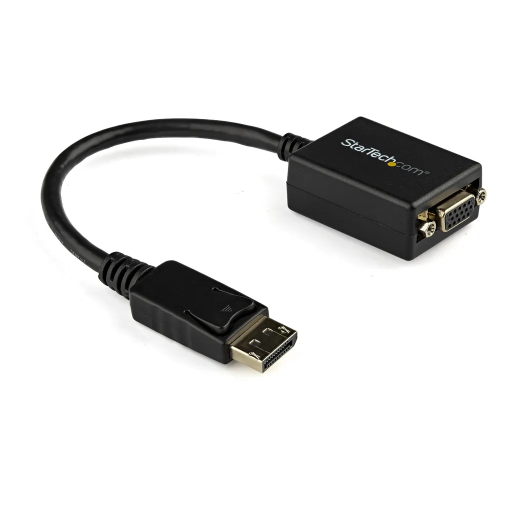 StarTech.com DP2VGA2 adaptador de cable de vídeo 0,225 m VGA (D-Sub) Negro