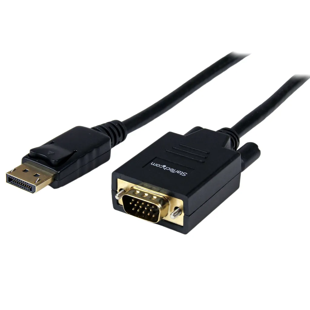 StarTech.com DP2VGAMM6 adaptador de cable de vídeo VGA (D-Sub) Negro