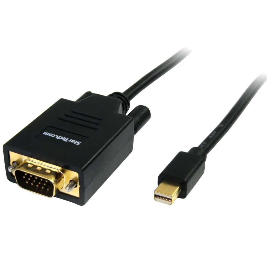 StarTech.com MDP2VGAMM6 adaptador de cable de vídeo VGA (D-Sub) Negro