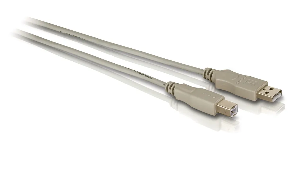Philips SWU2003T/10 cable USB USB 2.0 3 m USB A USB B Gris
