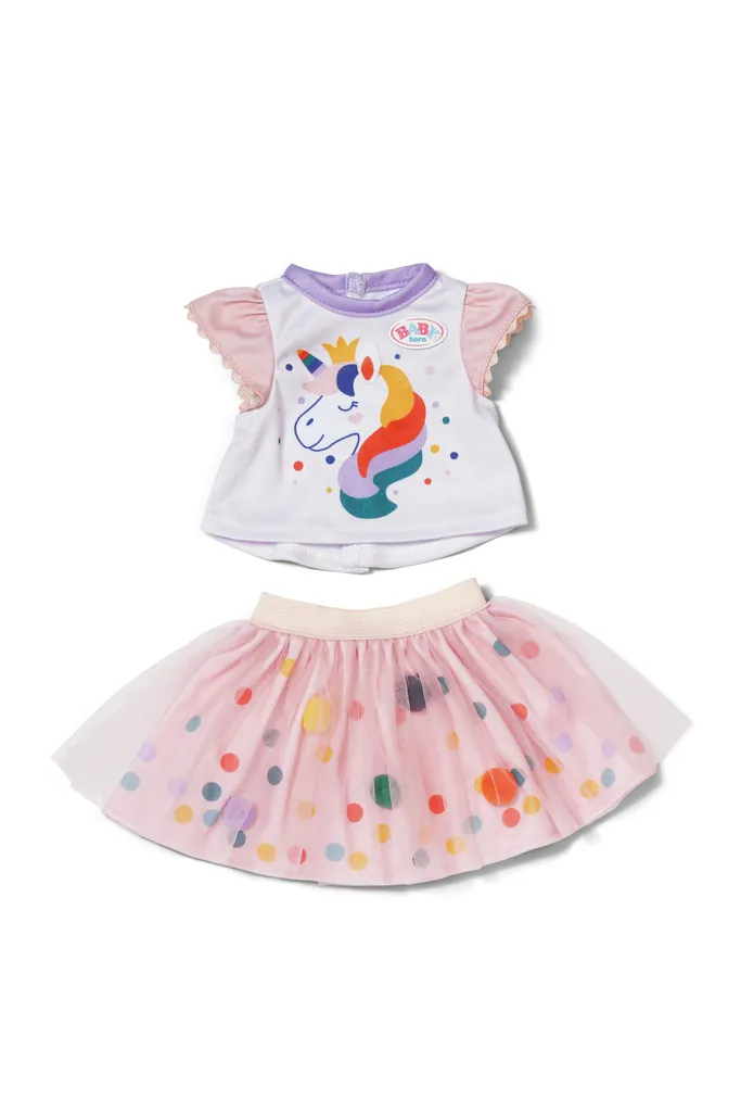 [871720] BABY born Tutu Dress Unicorn 43cm Vestido para muñecas
