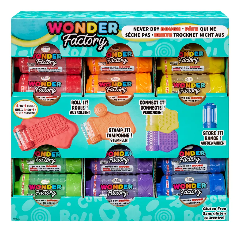 [595120] MGA Entertainment Wonder Factory 595120 compuesto para cerámica y modelaje Pasta para modelar 70,8 g Multicolor