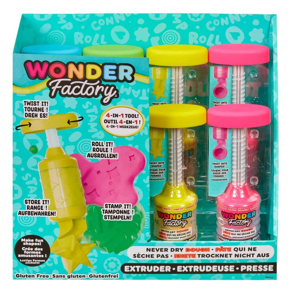 [595106] MGA Entertainment Wonder Factory 595106 compuesto para cerámica y modelaje Pasta para modelar 70,8 g Multicolor