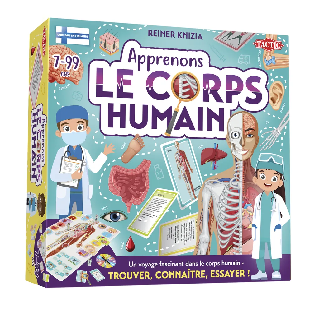 [60552] Tactic Let´s learn Our Amazing Body 15 min Juego de mesa Aprendizaje