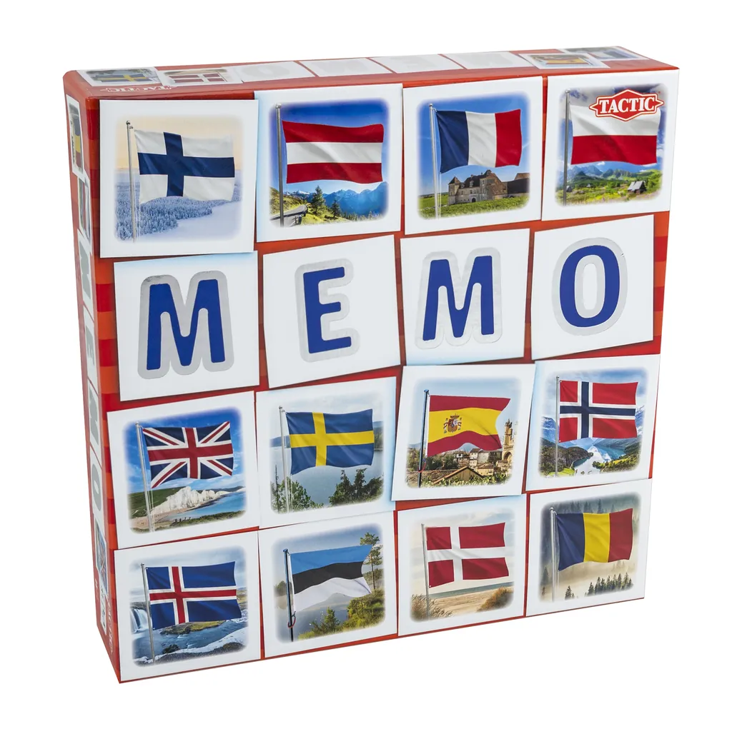 [60554] Tactic Memo Flags 10 min Juego de mesa Memoria