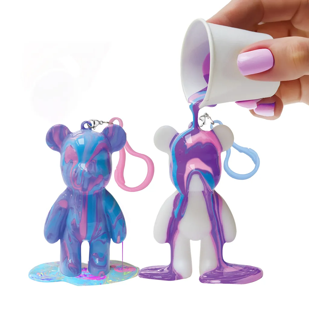 [HUN3810] Gear2Play Marble Bear Sleutelhanger Gietverf set