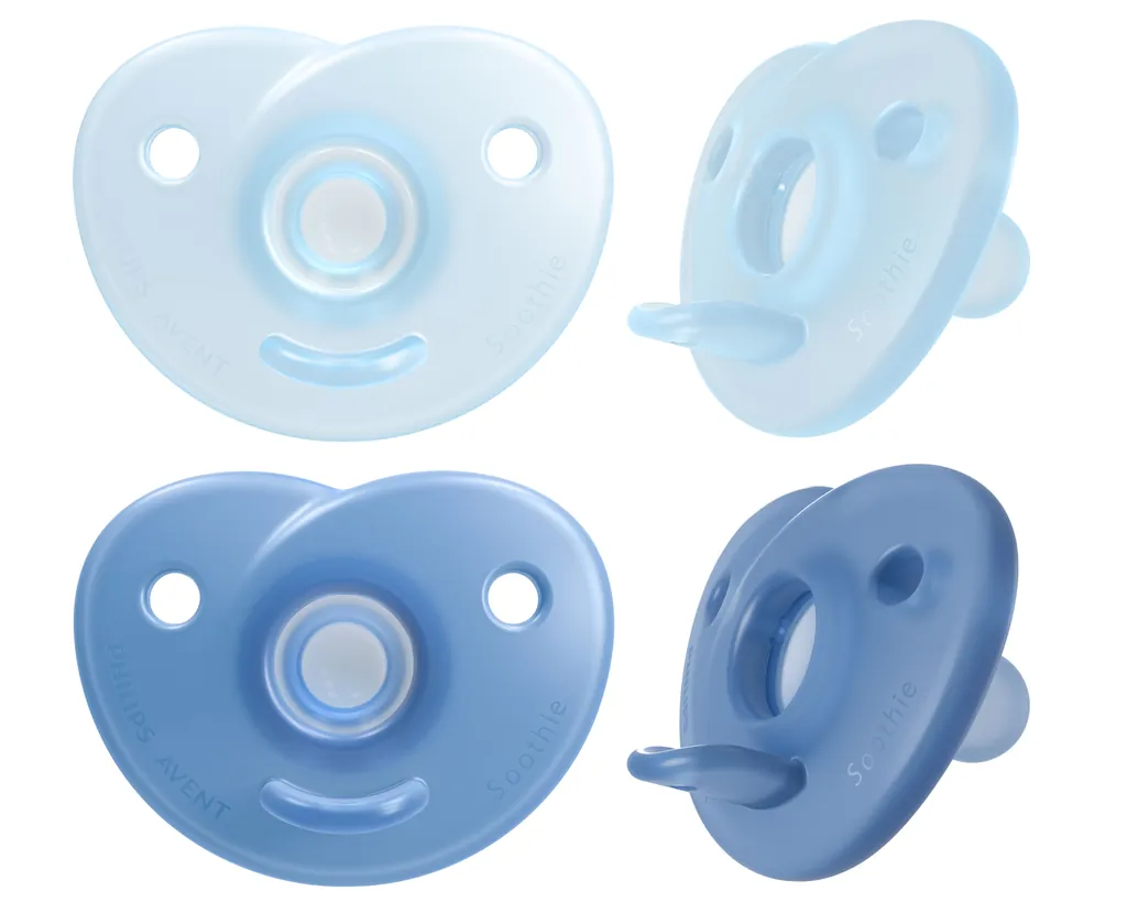 [SCF099/26] Philips AVENT SCF099/26 chupete de niño Chupete clásico para bebés Ortodóntico Silicona Azul, Azul claro