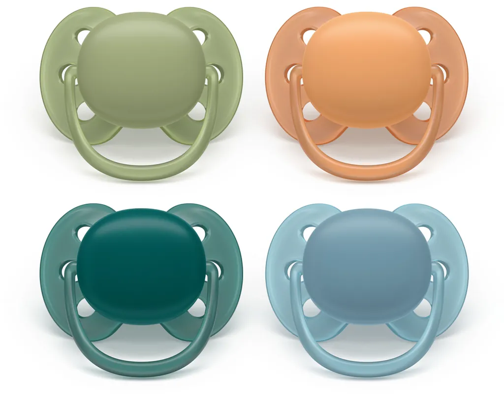 [SCF093/08] Philips AVENT SCF093/08 chupete de niño Chupete ultrasuave Ortodóntico Silicona Multicolor