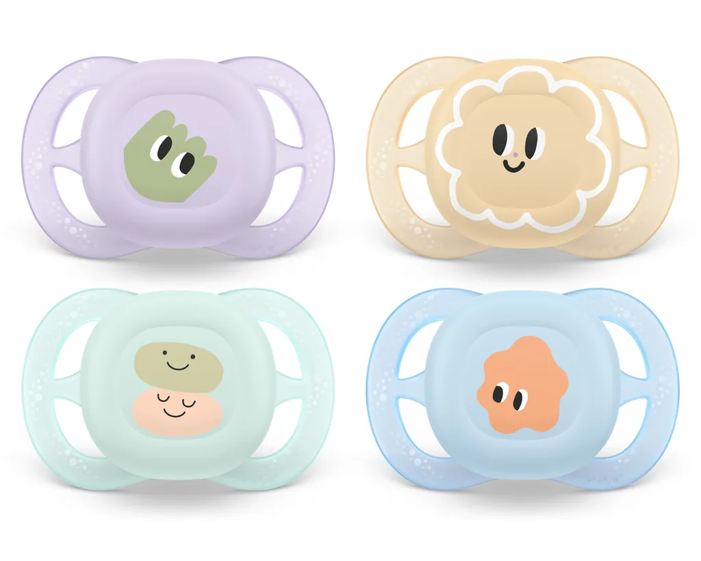 [SCF075/16] Philips AVENT SCF075/16 chupete de niño Chupete clásico para bebés Ortodóntico Silicona Multicolor