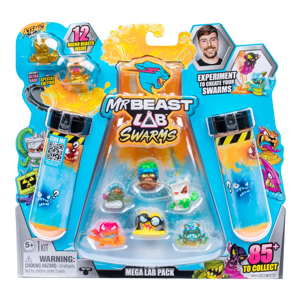 [24750] Moose Toys MrBeast Lab Swarms S2 Mega Lab 12 Pack