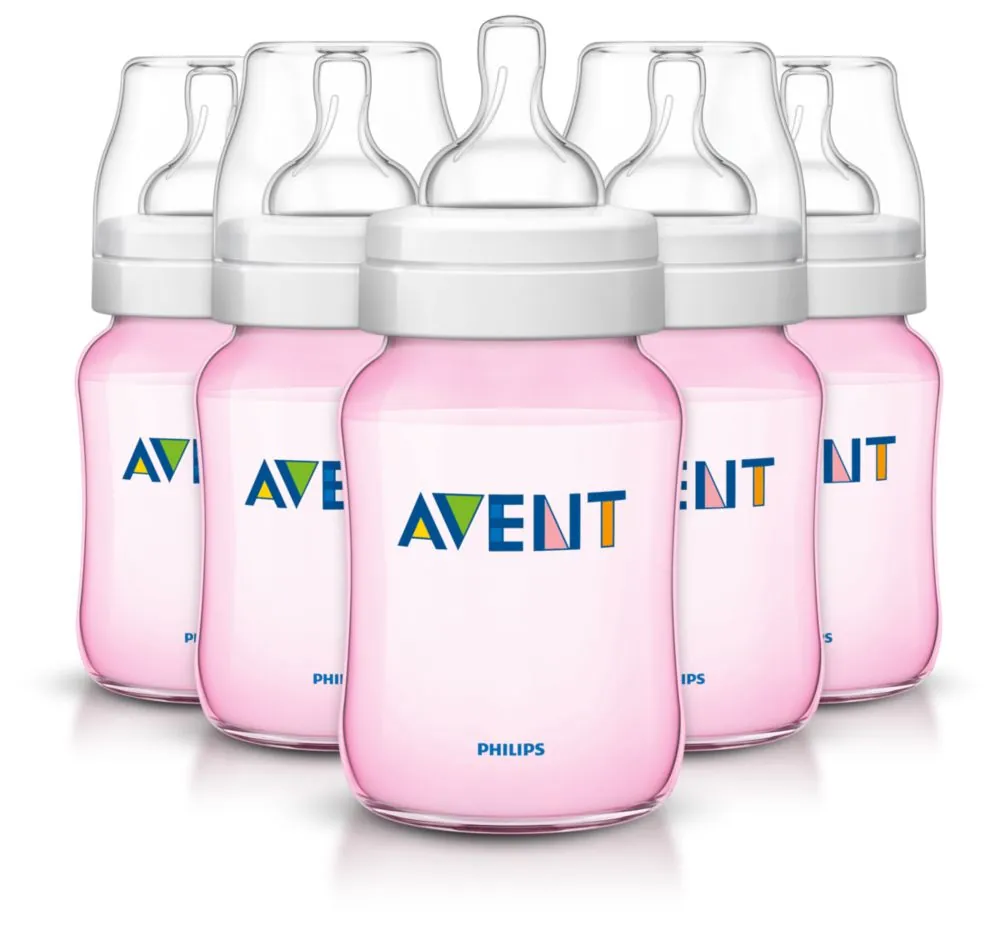 [SCF684/57] Philips AVENT SCF684 biberón 260 ml Rosa, Translúcido, Blanco Polipropileno (PP)