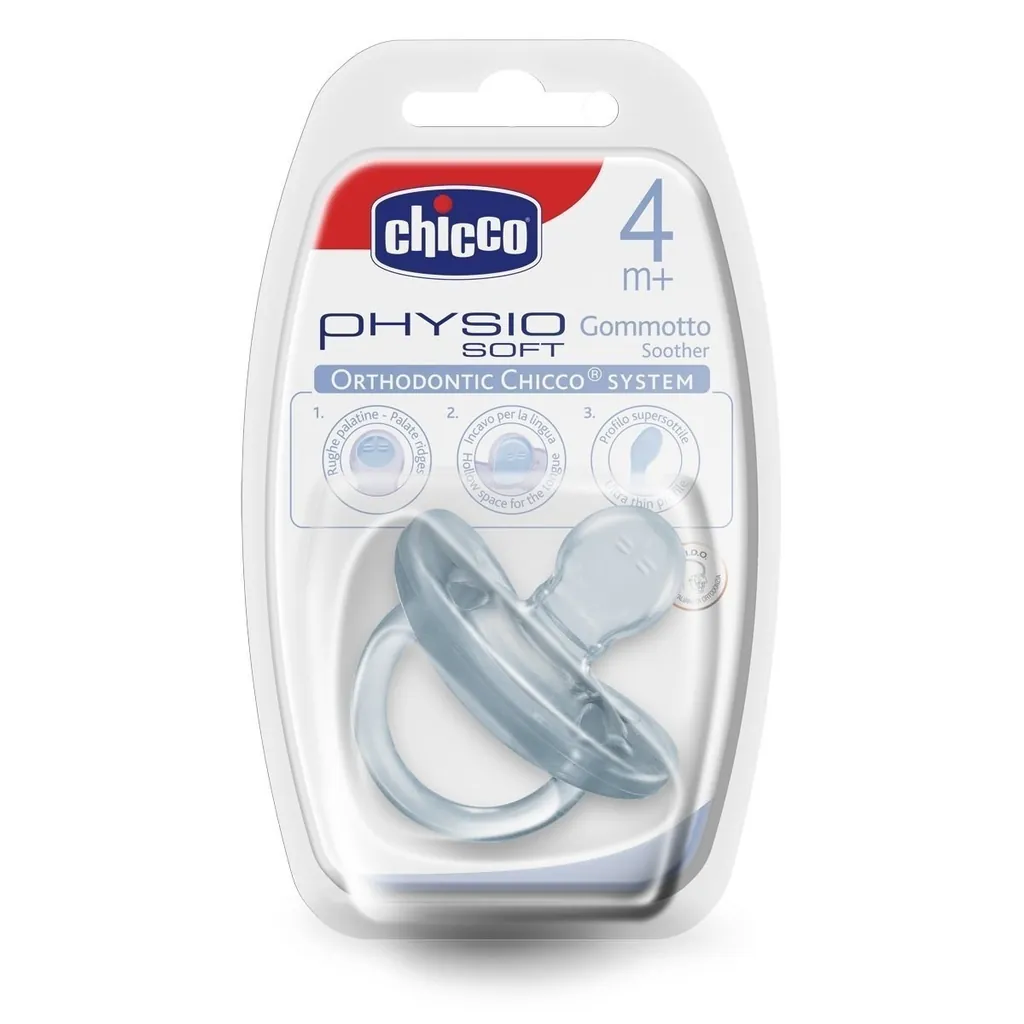 [1809000000] Chicco Physio Soft Chupete ventilado Silicona Transparente