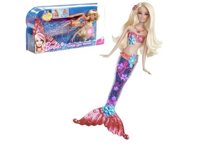 [V7047] Mattel Barbie Sparkle Lights Mermaid Doll