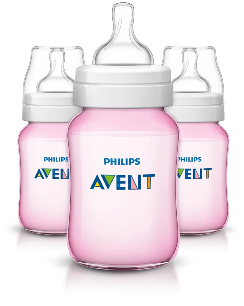 [SCF564/37] Philips AVENT SCF564/37 biberón 260 ml Rosa, Blanco Polipropileno (PP)