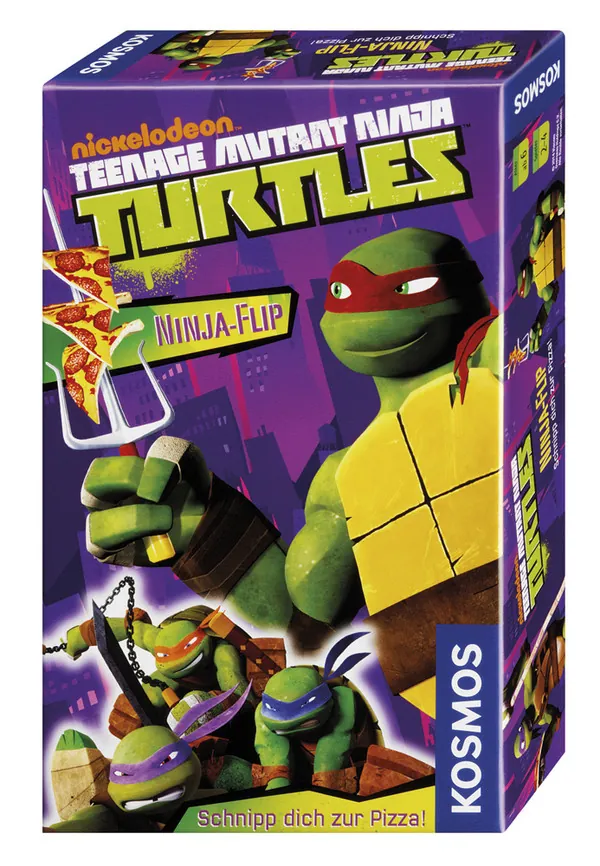 [711047] Kosmos Teenage Mutant Ninja Turtles - Ninja-Flip Juego de mesa Habilidad motriz fina (destreza)
