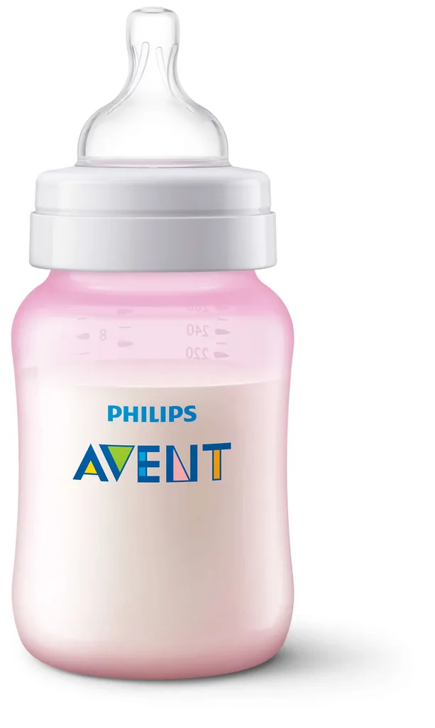 [SCF564/17] Philips AVENT SCF564/17 biberón 260 ml Rosa, Blanco Polipropileno (PP)