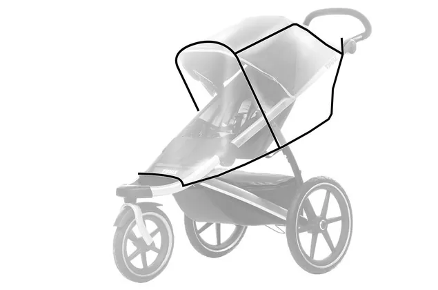 [20110714] Thule 20110714 cubrepies para silla de bebé Raincover Transparente
