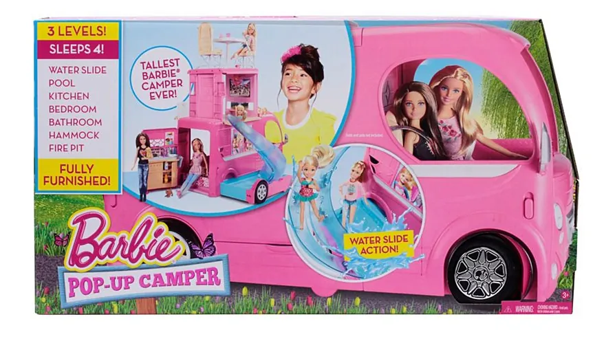 [CJT42] Barbie Pop-Up Camper Coche de muñeca