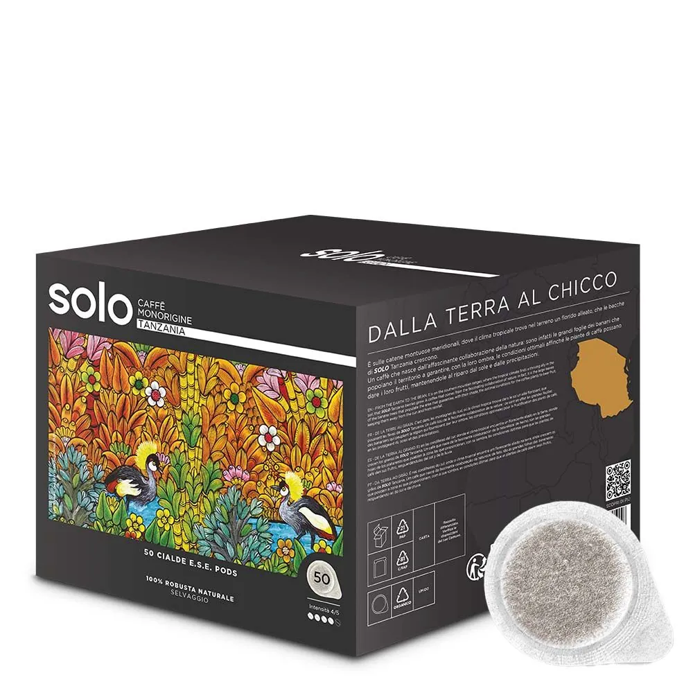 [BTA00050] Polti SOLO Caffè Monorigine Tanzania Dosis de café Tueste claro 50 pieza(s)