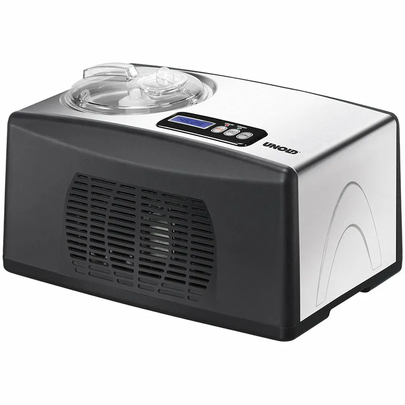 [48806] Unold 48806 máquina para helados Compresor de helados 1,5 L 150 W Negro, Acero inoxidable