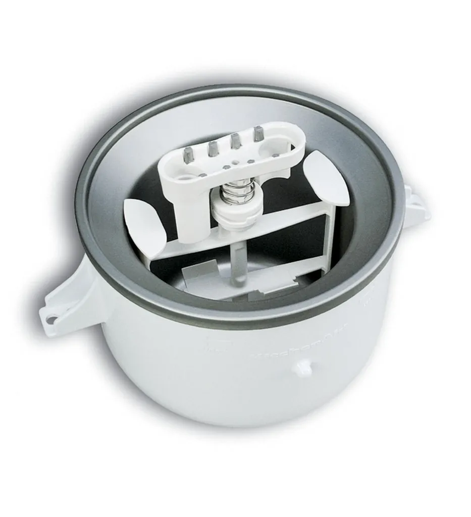 [KICA0WH] KitchenAid KICA0WH máquina para helados Envase de heladera de gel 1,89 L Plata, Blanco