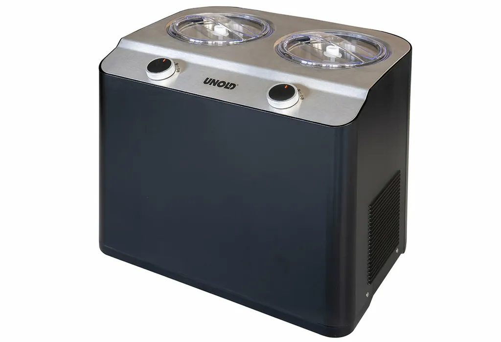 [48835] Unold Doppio Compresor de helados 2,4 L 250 W Negro, Acero satinado