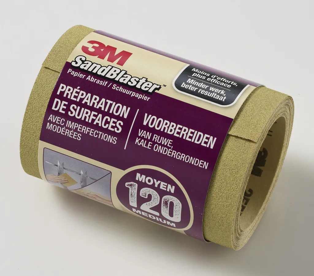 [250RL120] 3M 250RL120 papel de lija Rollo abrasivo Grano fino P120 1 pieza(s)