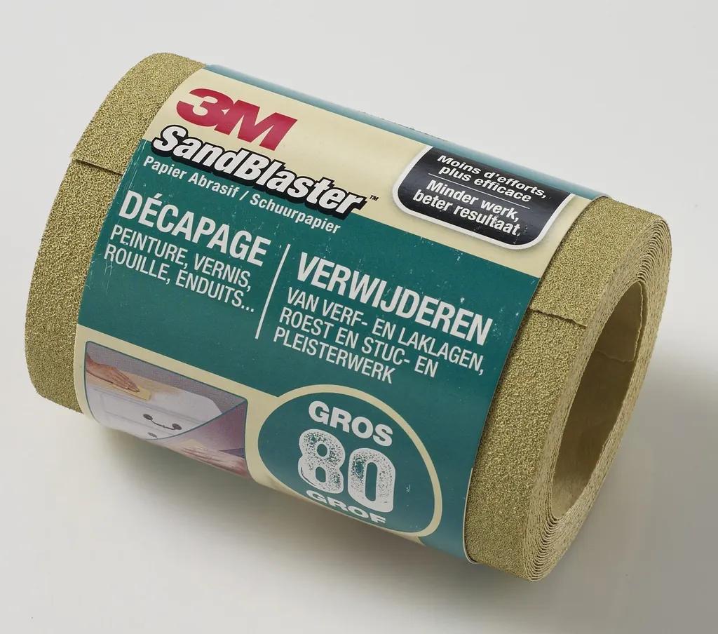 [250RL80] 3M 250RL80 papel de lija Rollo abrasivo Grano grueso P80 1 pieza(s)